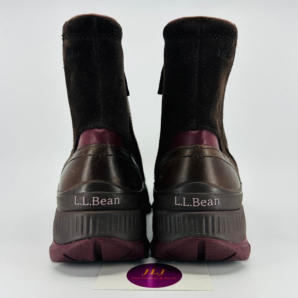 L.L. Bean Womens Storm Chaser 6 Pull-On Waterproof Insulated Boots Size 9.5 Wide - Picture 6 of 11